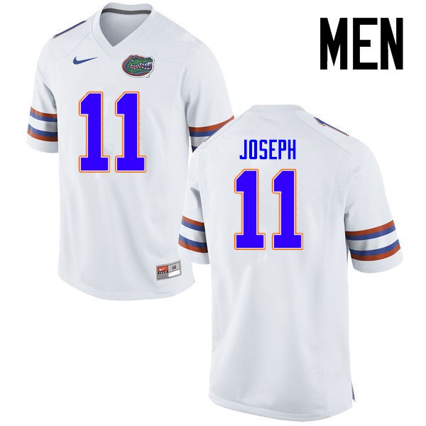 Florida Gators Men #11 Vosean Joseph College Football Jerseys White